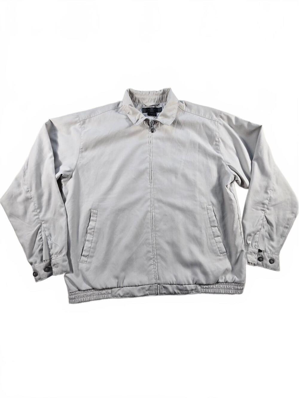 Nike Golf Men's Light Gray Full Zip Windbreaker Jacket L Dadcore Gorpcore 90s